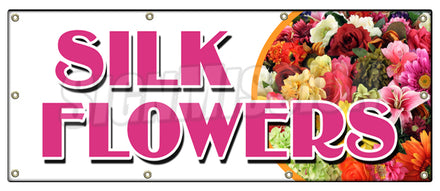 Silk Flowers Banner