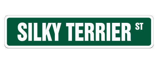 Silky Terrier Street Vinyl Decal Sticker