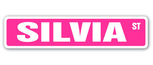 SILVIA Street Sign