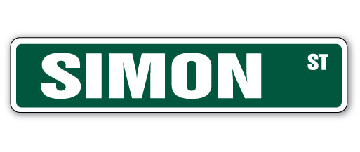 Simon Street Vinyl Decal Sticker