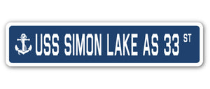 USS Simon Lake As 33 Street Vinyl Decal Sticker