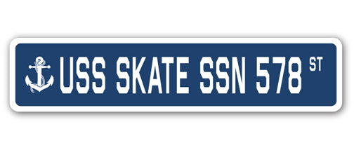 USS SKATE SSN 578 Street Sign