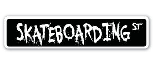 Skateboarding Street Vinyl Decal Sticker