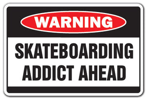 Skateboarding Addict Vinyl Decal Sticker