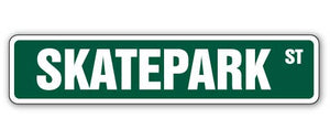 SKATEPARK Street Sign