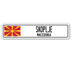 Skoplje, Macedonia Street Vinyl Decal Sticker