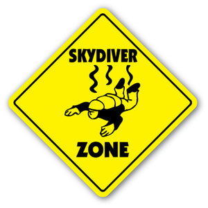 Skydiver Zone Vinyl Decal Sticker