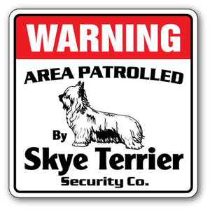 Skye Terrier Security Vinyl Decal Sticker