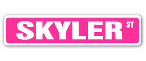 Skyler Street Vinyl Decal Sticker