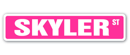 Skyler Street Vinyl Decal Sticker