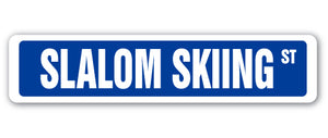 Slalom Skiing Street Vinyl Decal Sticker