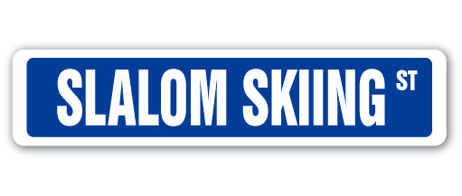 Slalom Skiing Street Vinyl Decal Sticker