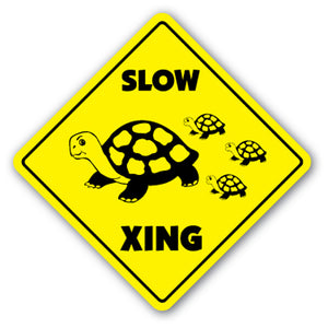 Slow Turtle Crossing Vinyl Decal Sticker