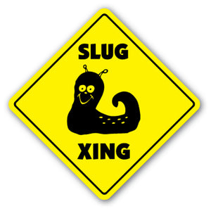 Slug Crossing Vinyl Decal Sticker