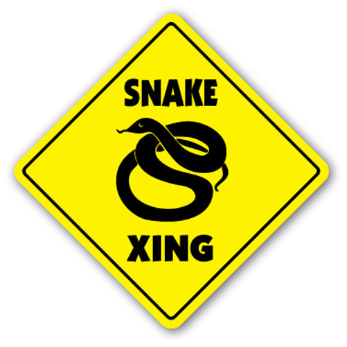 Snake Crossing Vinyl Decal Sticker