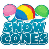 Snow Cones Die Cut Decal
