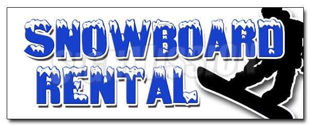 Snowboard Rental Decal