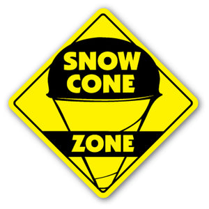 Snow Cone Zone Vinyl Decal Sticker