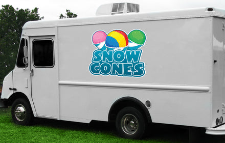 Snow Cones Die Cut Decal
