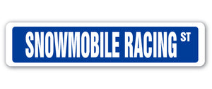 Snowmobile Racing Street Vinyl Decal Sticker