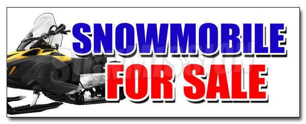 Snowmobile For Sale Decal