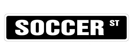 SOCCER Street Sign