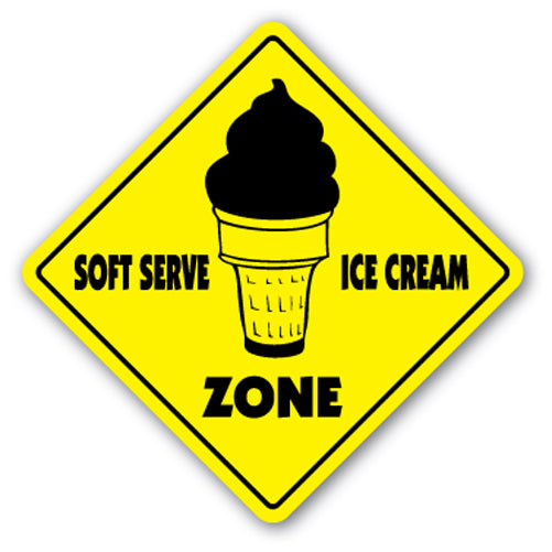 Soft Serve Ice Cream Zone Vinyl Decal Sticker