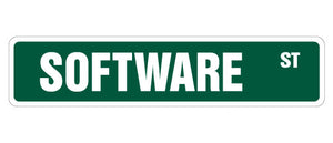 Software Street Vinyl Decal Sticker