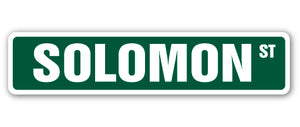 SOLOMON Street Sign