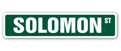 SOLOMON Street Sign