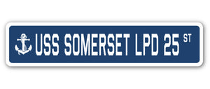 USS Somerset Lpd 25 Street Vinyl Decal Sticker