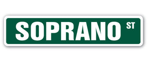 Soprano Street Vinyl Decal Sticker