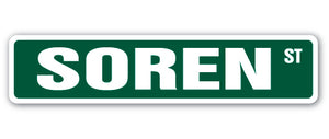 SOREN Street Sign