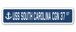 USS South Carolina Cgn 37 Street Vinyl Decal Sticker