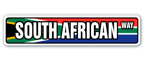 South African Flag Street Vinyl Decal Sticker