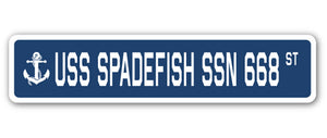 USS Spadefish Ssn 668 Street Vinyl Decal Sticker