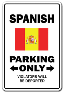 Spanish Flag Street Vinyl Decal Sticker