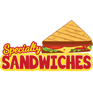 Specialty Sandwiches Die Cut Decal
