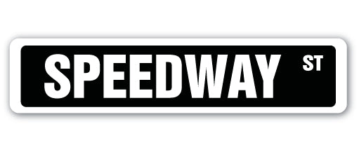 Speedway Street Vinyl Decal Sticker