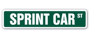 SPRINT CAR Street Sign