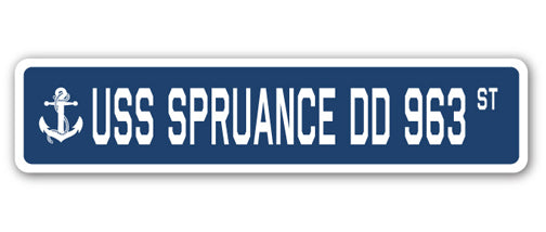 USS Spruance Dd 963 Street Vinyl Decal Sticker