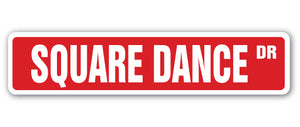 Square Dance Street Vinyl Decal Sticker