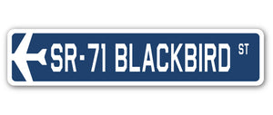 SR-71 Blackbird Street Sign