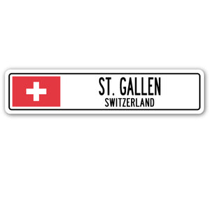 St. Gallen, Switzerland Street Vinyl Decal Sticker