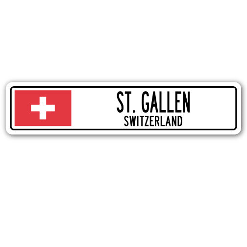 St. Gallen, Switzerland Street Vinyl Decal Sticker
