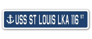 USS St Louis Lka 116 Street Vinyl Decal Sticker
