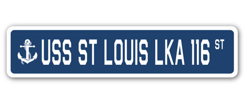 USS St Louis Lka 116 Street Vinyl Decal Sticker