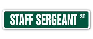 Staff Sergeant Street Vinyl Decal Sticker