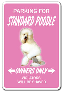 Standard Poodle Vinyl Decal Sticker
