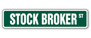 Stock Broker Street Vinyl Decal Sticker